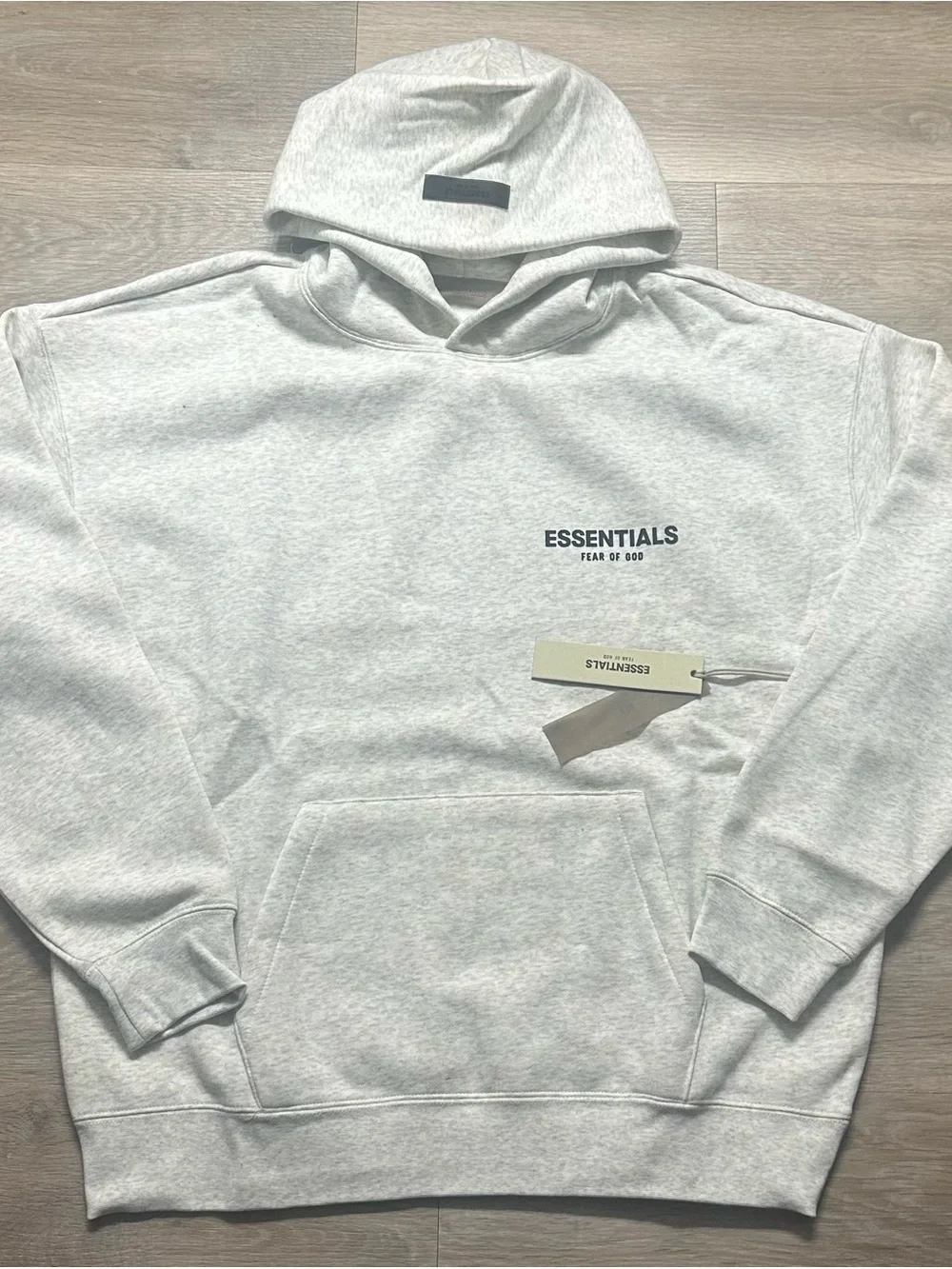 ESSENTIALS Men’s Light oatmeal Hoodie - Fear of God